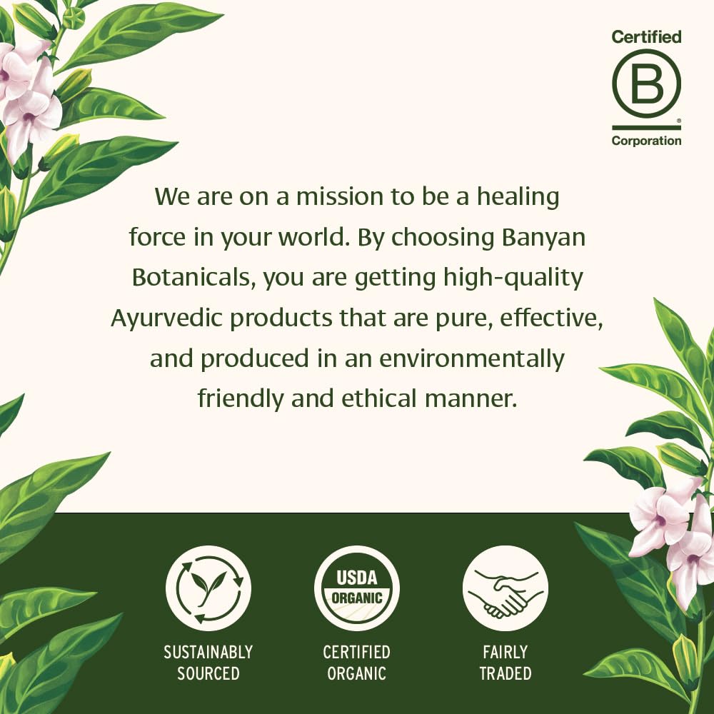 Banyan Botanicals Organic Hair Oil with Bhringaraj & Amla – Ayurvedic Scalp & Hair Care (8 oz, Non-GMO, Sustainably Sourced)