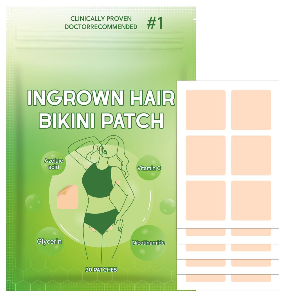 Bapbalolo Ingrown Hair Patch — 30 Patches for Bikini Area, Gentle Non-Irritating Formula