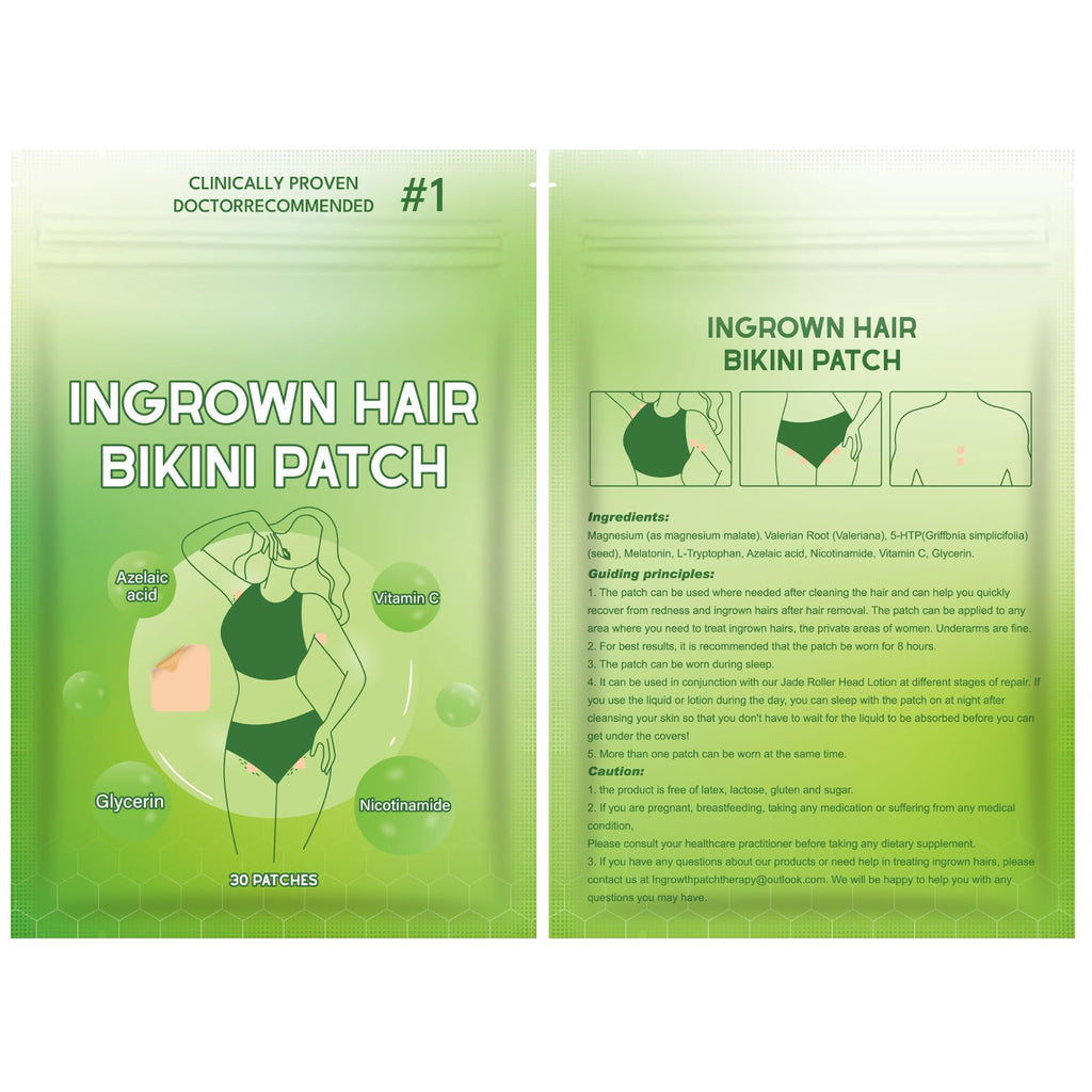 Bapbalolo Ingrown Hair Patch — 30 Patches for Bikini Area, Gentle Non-Irritating Formula