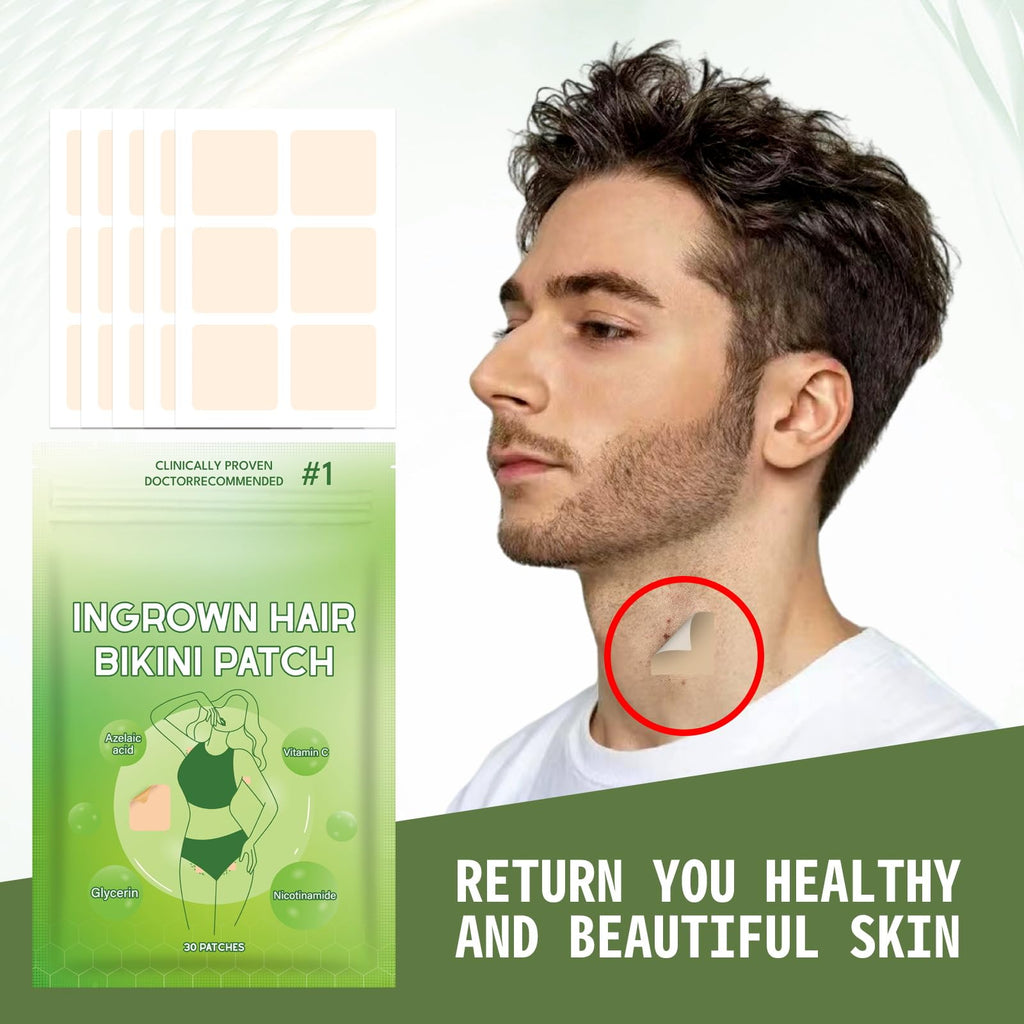 Bapbalolo Ingrown Hair Patch — 30 Patches for Bikini Area, Gentle Non-Irritating Formula