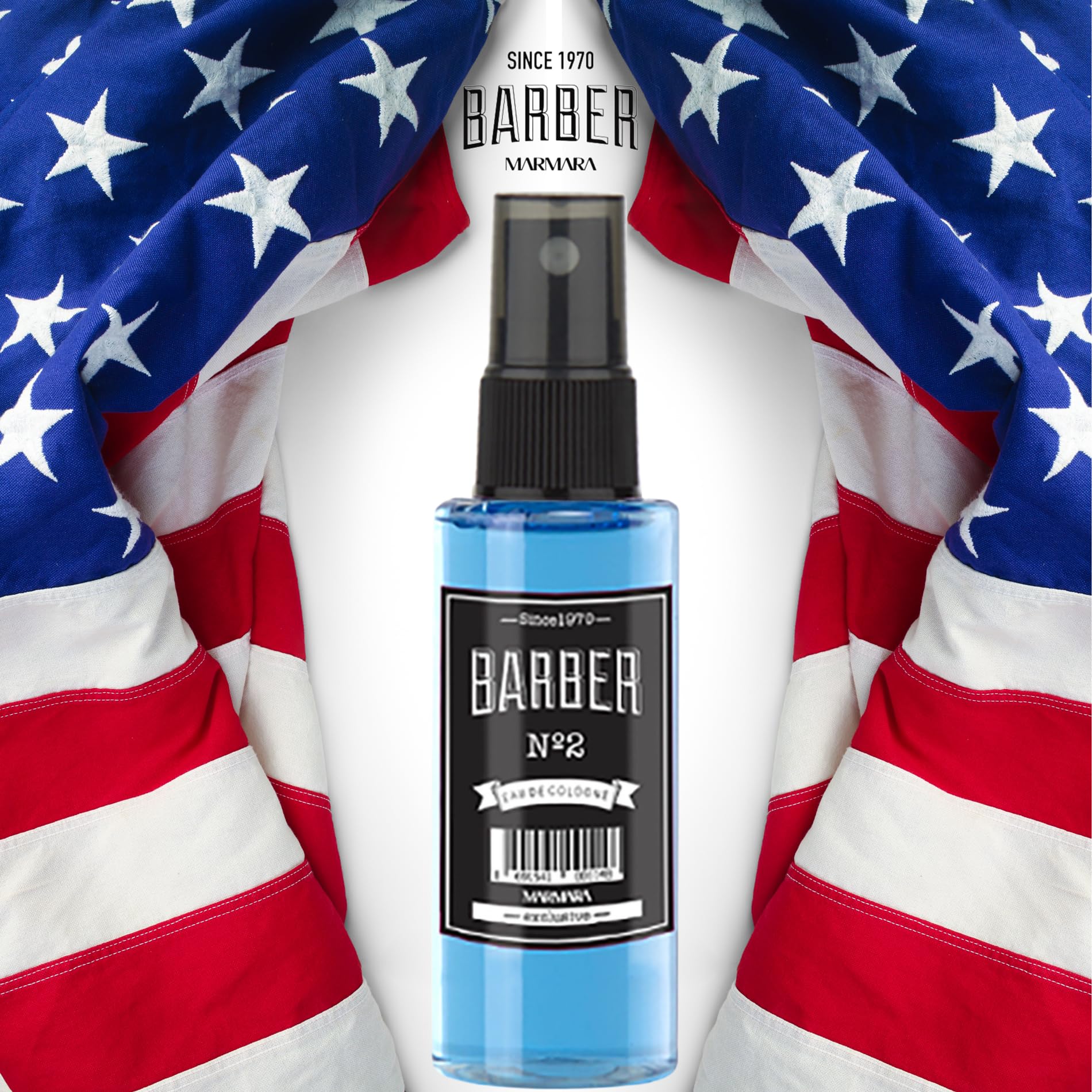 Marmara Barber Cologne No.2 Series – 50ml Bottle for Barbers & Traditional Shaving Fans