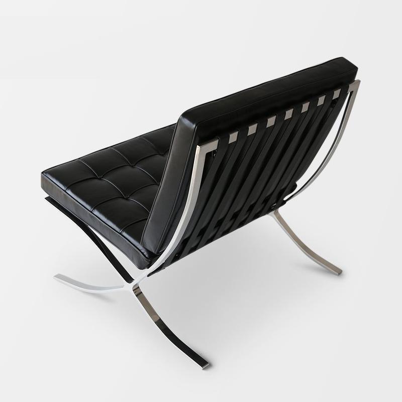 Barcelona Chair And Ottoman, Real Leather