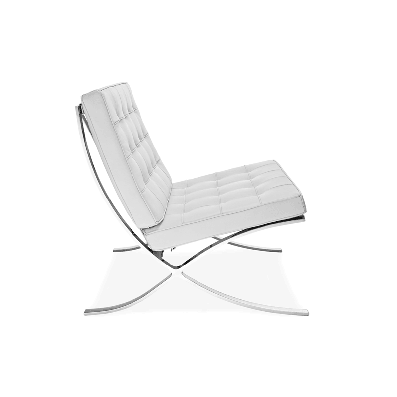 Barcelona Chair And Ottoman, Real Leather