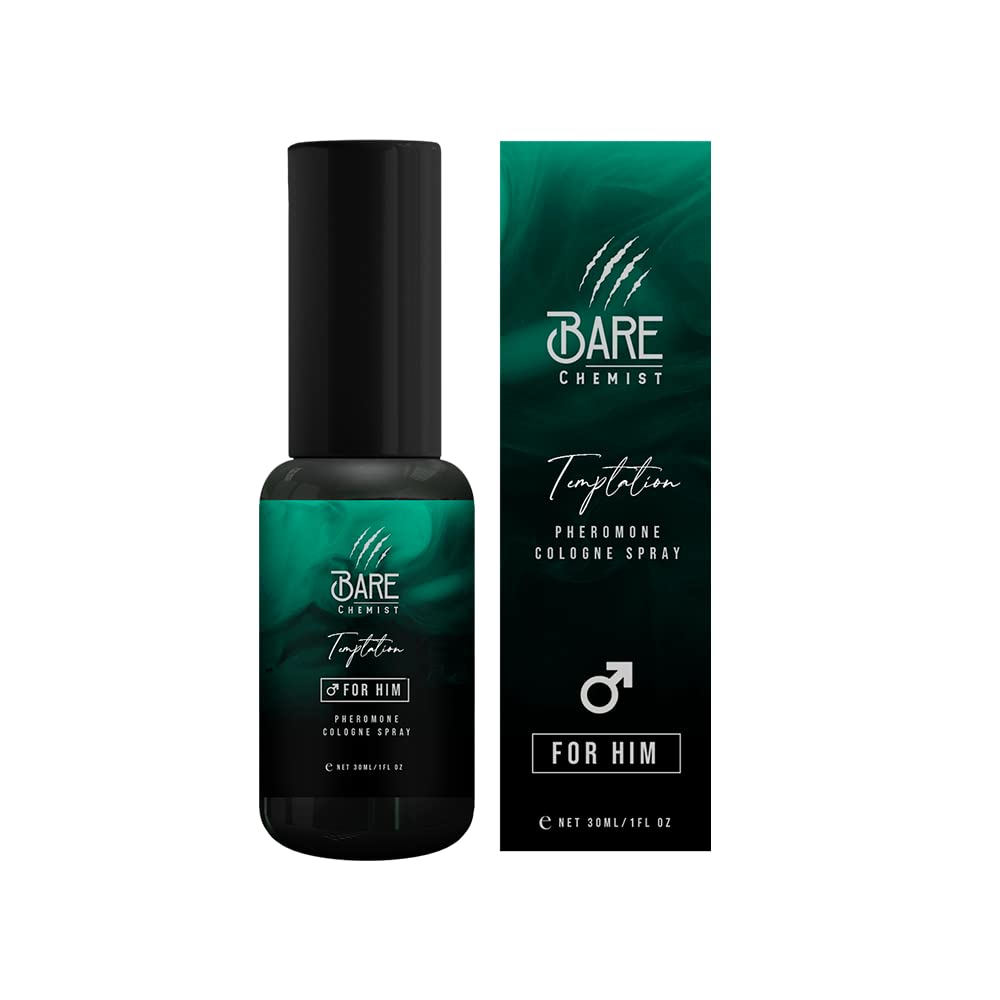 Bare Chemist Temptation Pheromone Cologne for Men - Extra Strong Formula