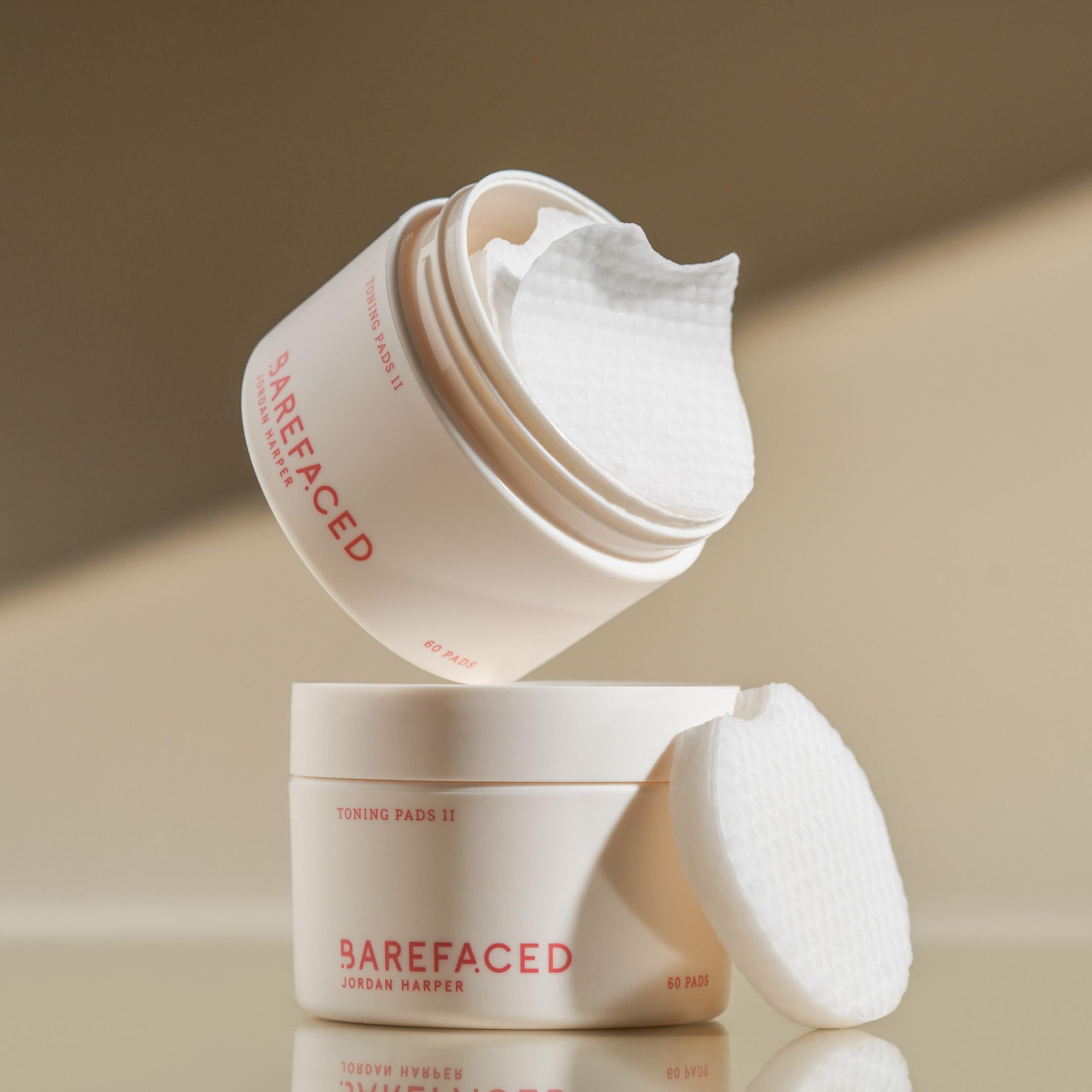 Barefaced Toning Pads II (60 Count) – Exfoliating Pads with 5% Glycolic & Salicylic Acid for Brightening and Clear Pores