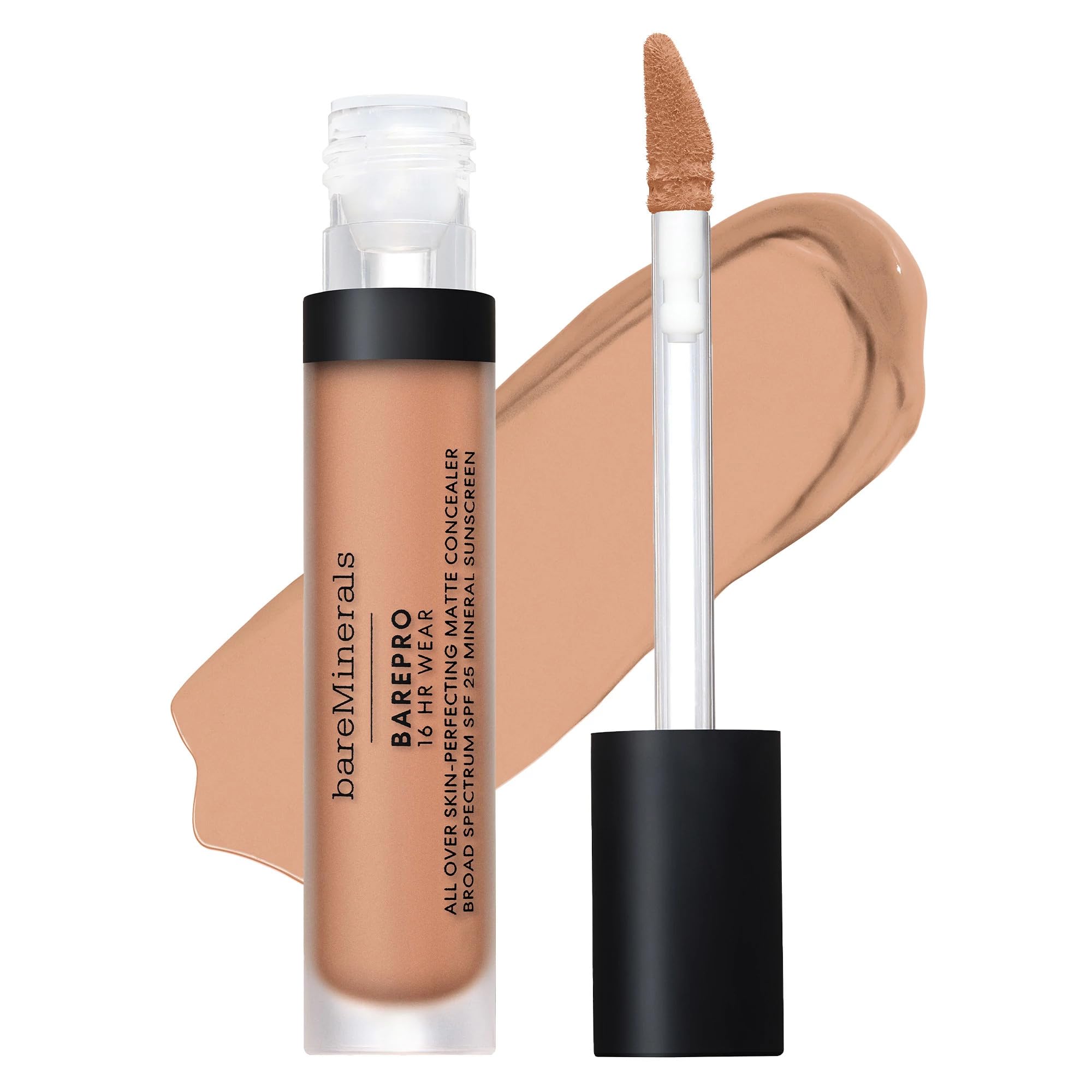 bareMinerals BAREPRO 16HR Concealer – Natural Matte, SPF 25, Niacinamide, Vegan