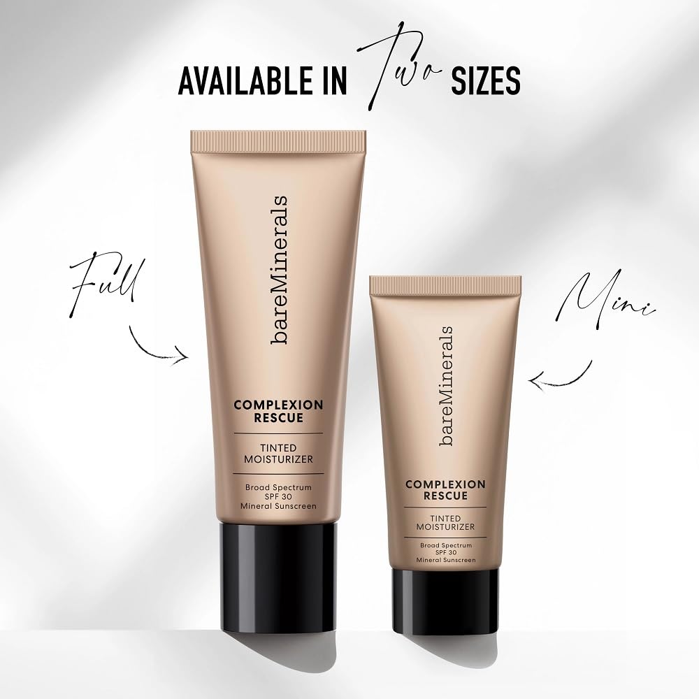 bareMinerals Complexion Rescue Tinted Moisturizer SPF 30 – Natural Pecan 05 (Travel Size) | Vegan & Cruelty-Free