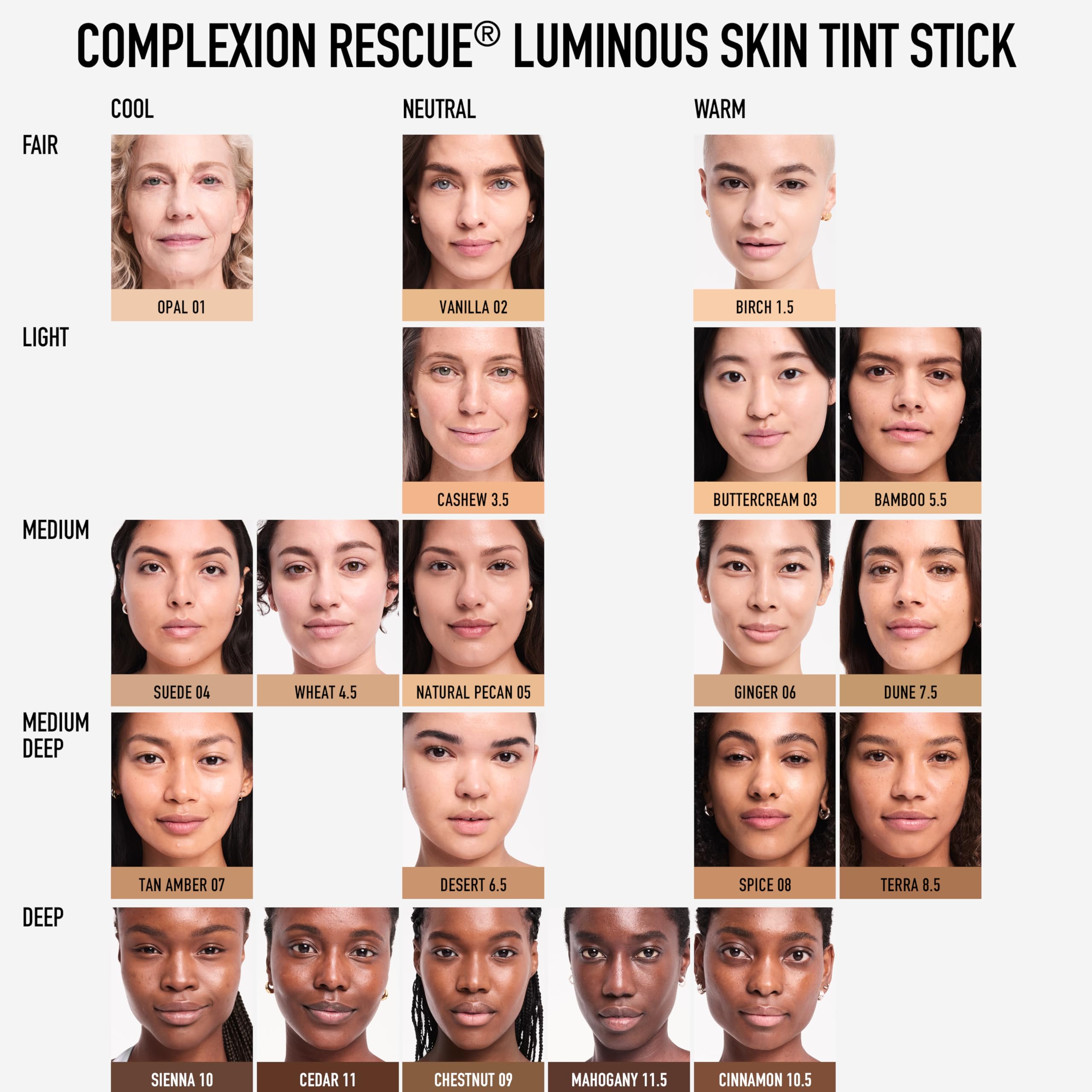 bareMinerals Complexion Rescue Luminous Skin Tint Stick Mahogany 11.5 – Vegan, Cruelty-Free, Dermatologist-Tested