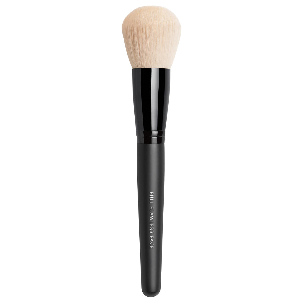 bareMinerals Full Flawless Face Brush – Natural, Multi-Use Tool for Blush, Highlighter & Finishing Powder