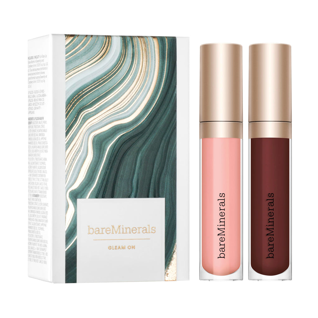bareMinerals Mineralist Lip Gloss-Balm Serenity & Cranberry – Vegan, Cruelty-Free