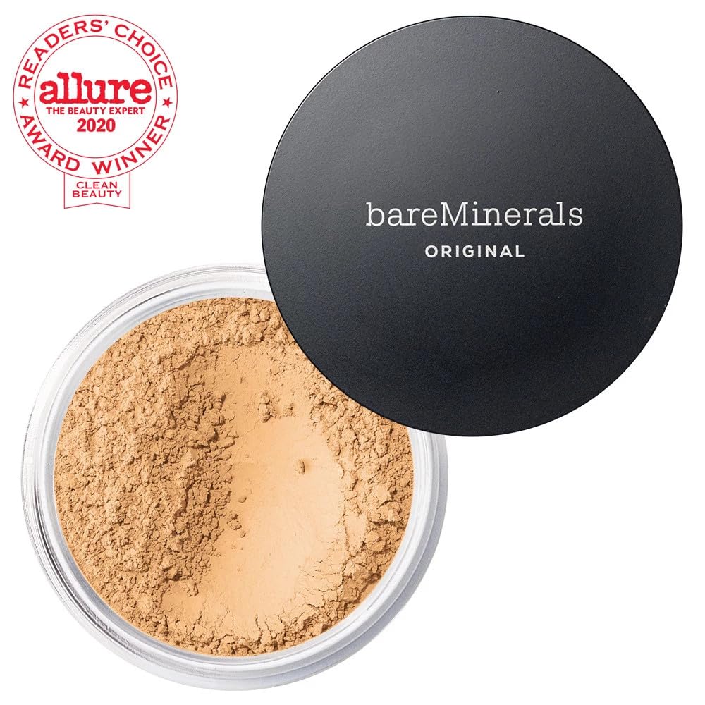 bareMinerals Original Loose Powder Foundation SPF 15 — Golden Medium 14 | Vegan, Cruelty-Free, Dermatologist-Tested
