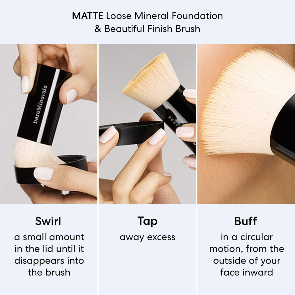 bareMinerals Original Matte Loose Mineral Foundation SPF 15 – 12 Medium Beige | Vegan & Cruelty-Free