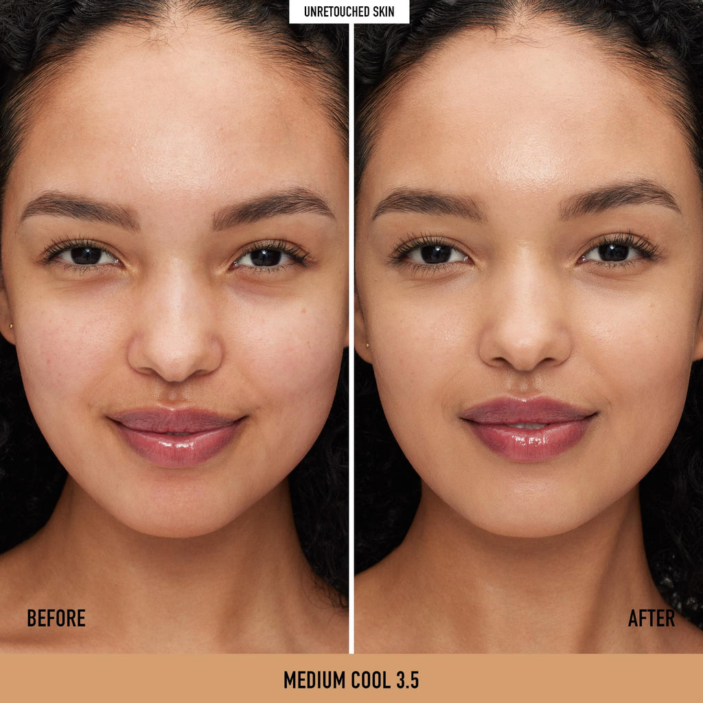bareMinerals Original Pure Serum Foundation SPF 20 – Medium Cool 3.5 | Vegan, Cruelty-Free