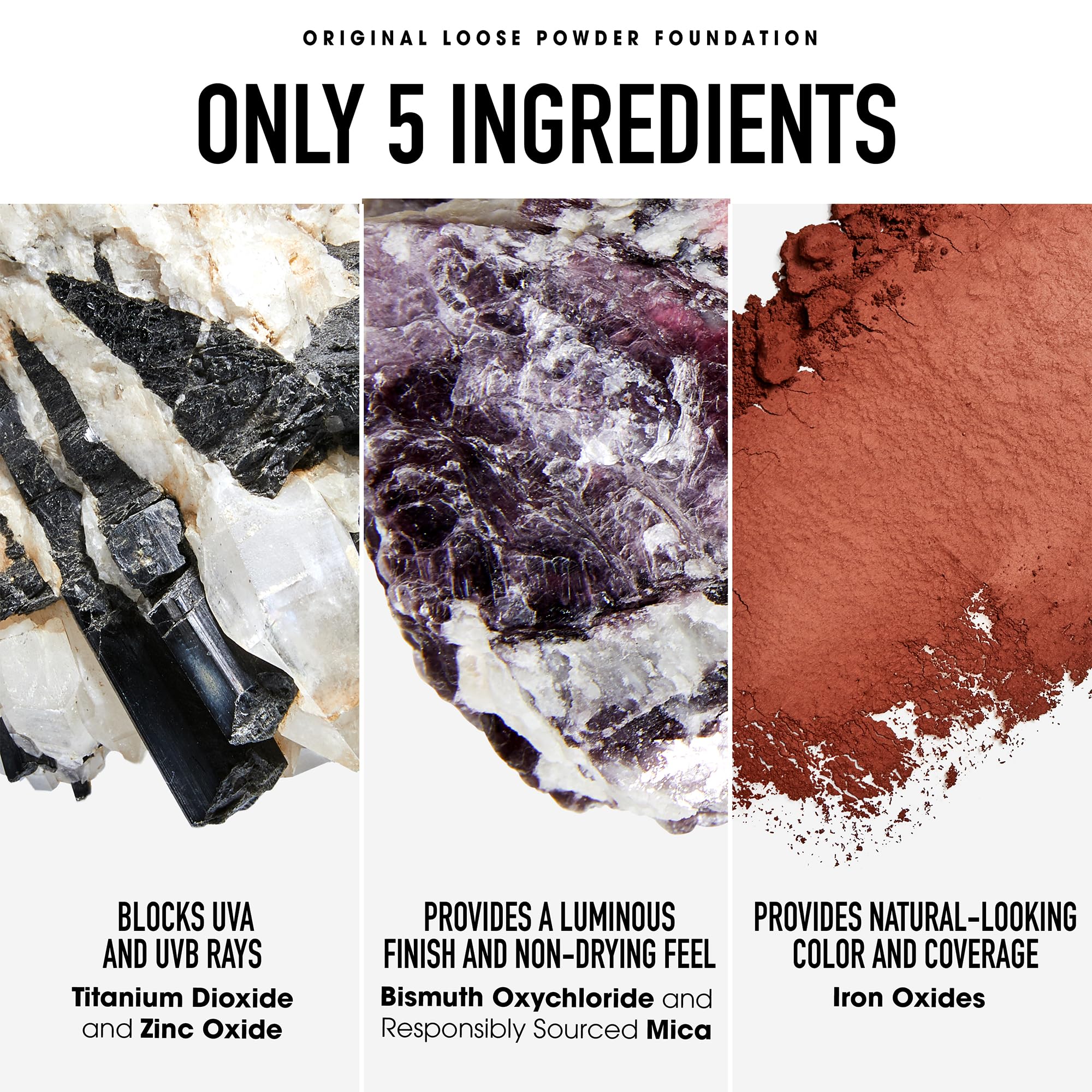 bareMinerals Original Get Started Kit 3-Piece Mineral Makeup Set, Medium Beige, Vegan, Cruelty-Free & Dermatologist-Tested