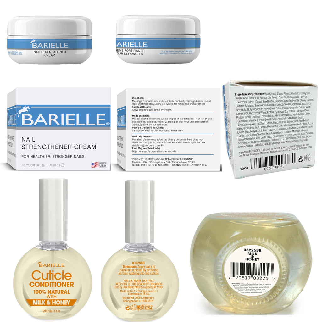 Barielle Miracle Nail Fixers Collection: 4-Piece Nail Strengthening & Cuticle Care Set
