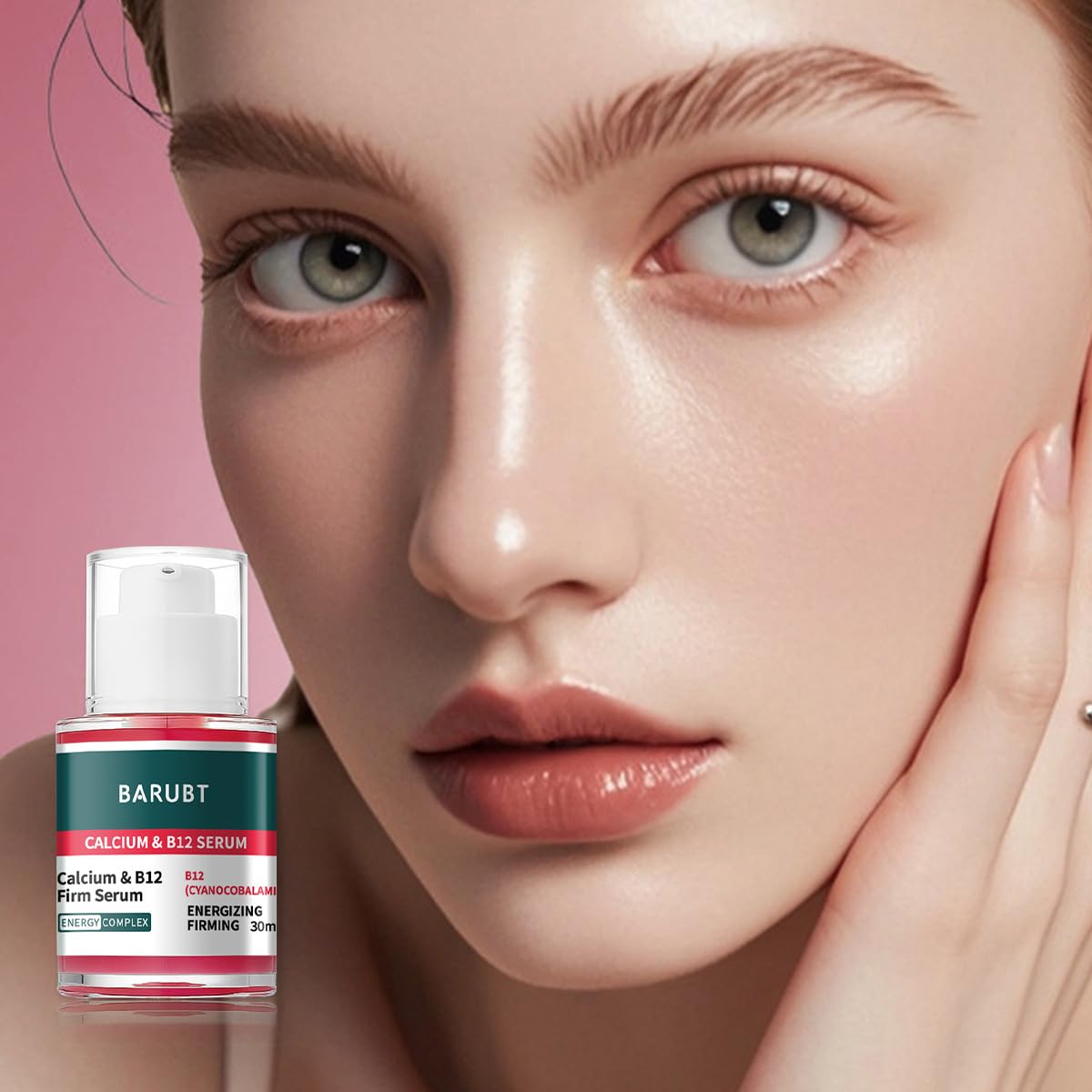 BARUBT Cyano Pink Spicule Serum with Calcium & Vitamin B12 | Anti-Aging & Pore Care