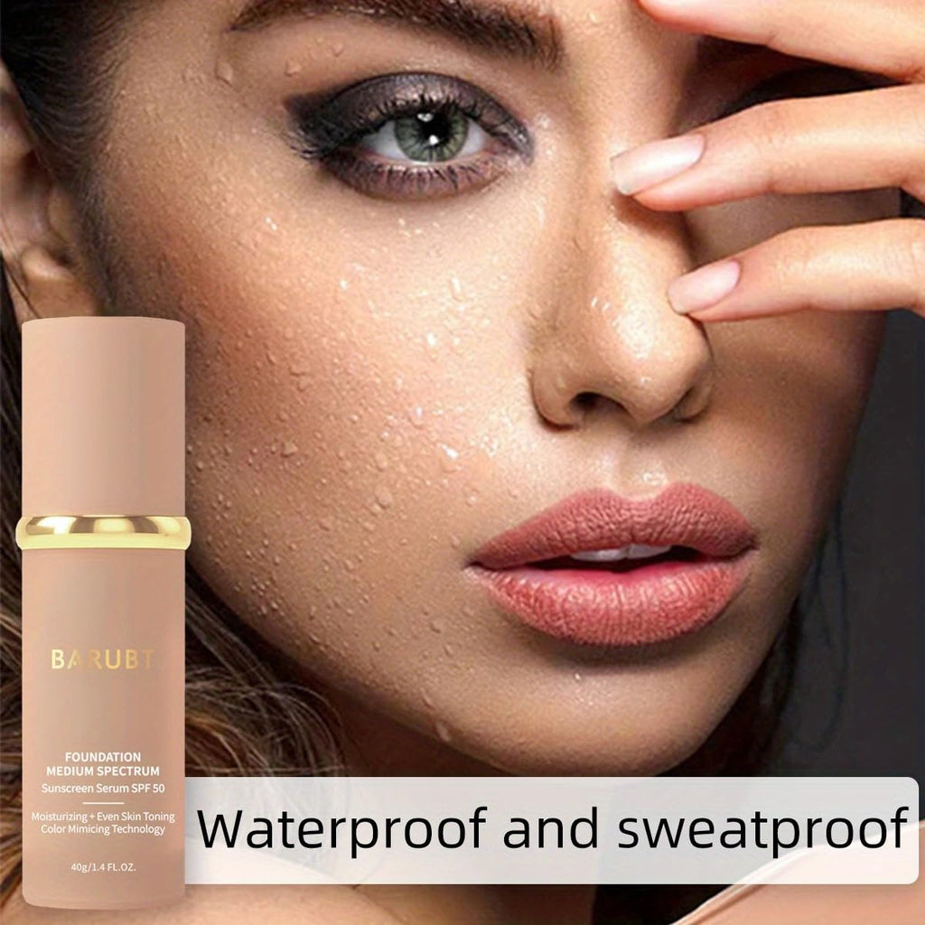 BARUBT 4-in-1 Color Changing Foundation SPF50 | Hydrating Medium-Full Coverage
