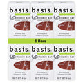Basis Vitamin Bar Soap – All-in-One Body, Hands & Face, 6-Pack (4 oz Each)