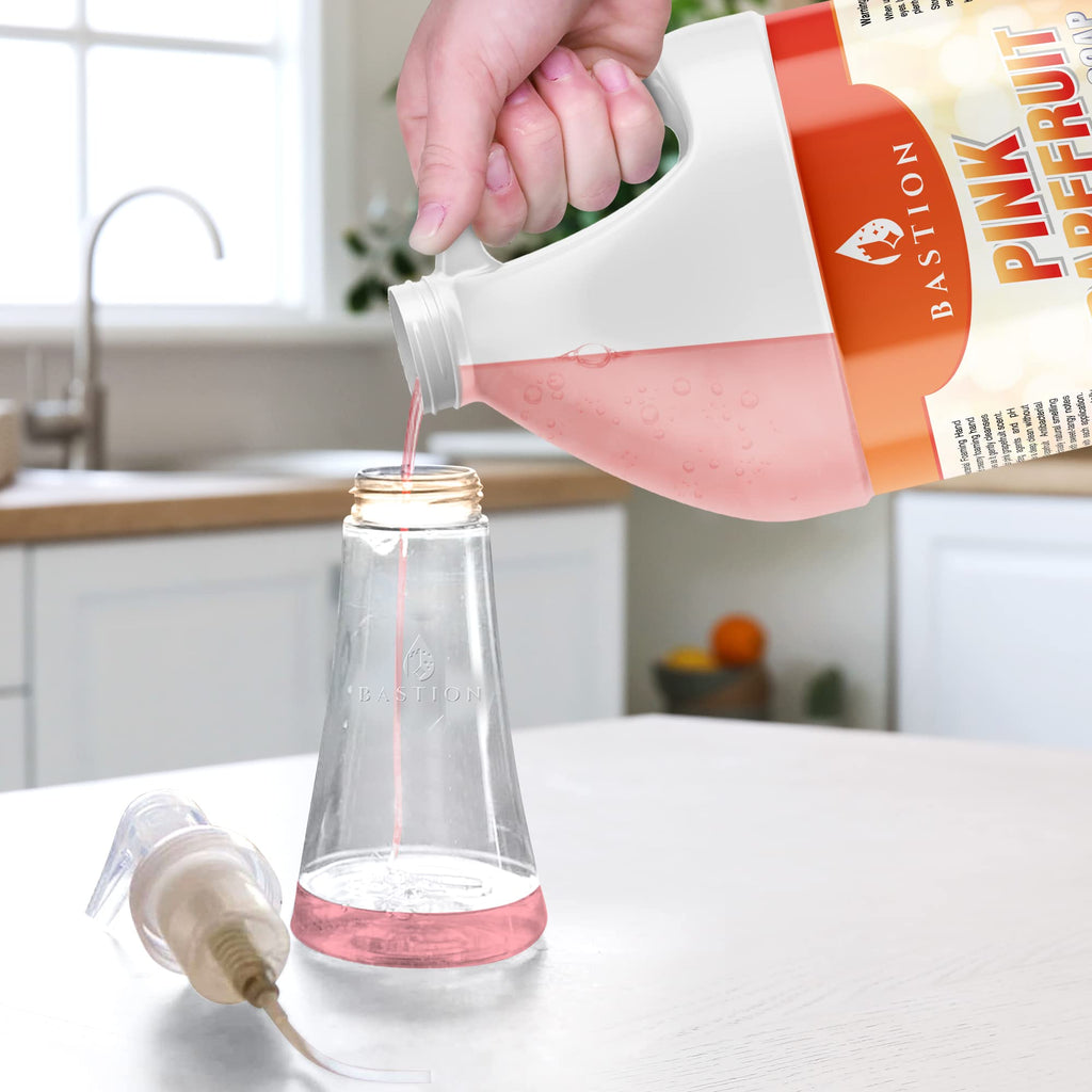 Bastion Pink Grapefruit Foaming Antibacterial Hand Soap Refill - 1 Gallon, USA Made
