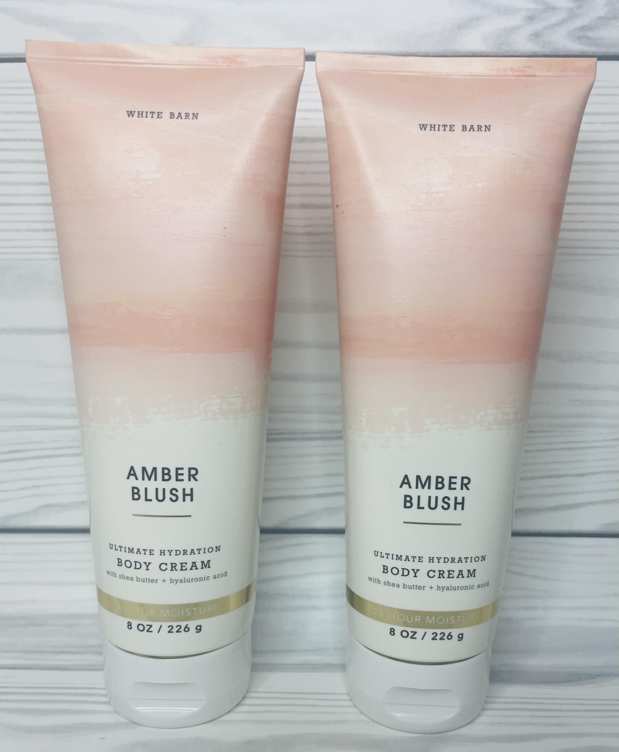 Bath & Body Works Amber Blush Ultimate Hydration Body Cream 2 x 8 oz