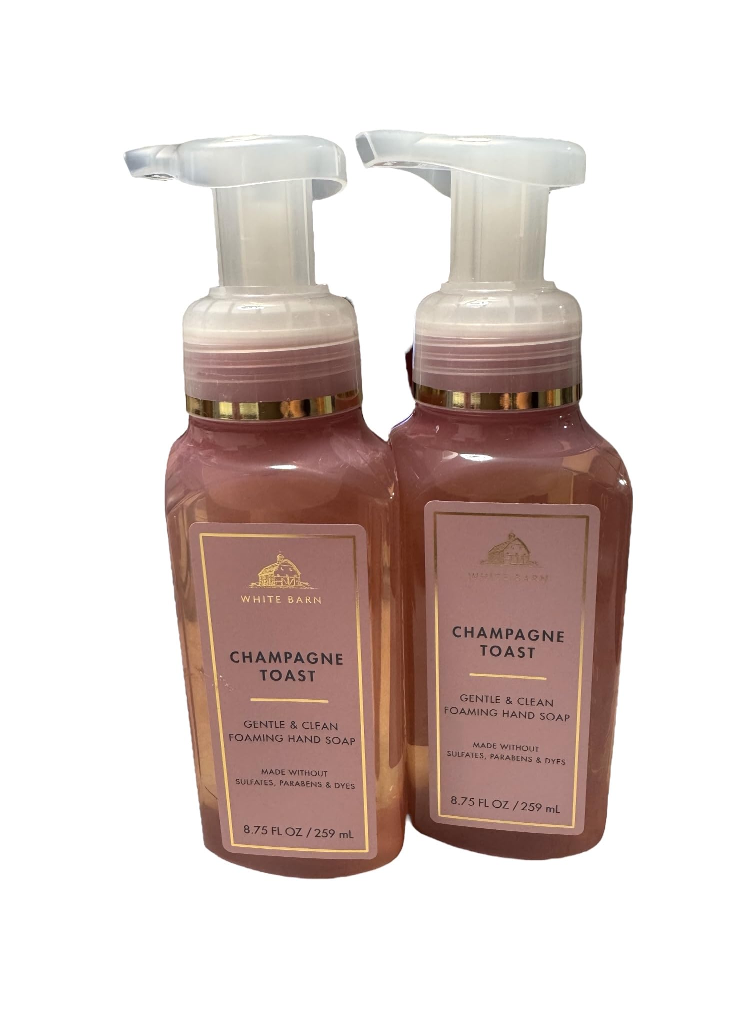 Bath & Body Works Gentle Foaming Hand Soap – Champagne Toast, 8.75 oz, 2-Pack