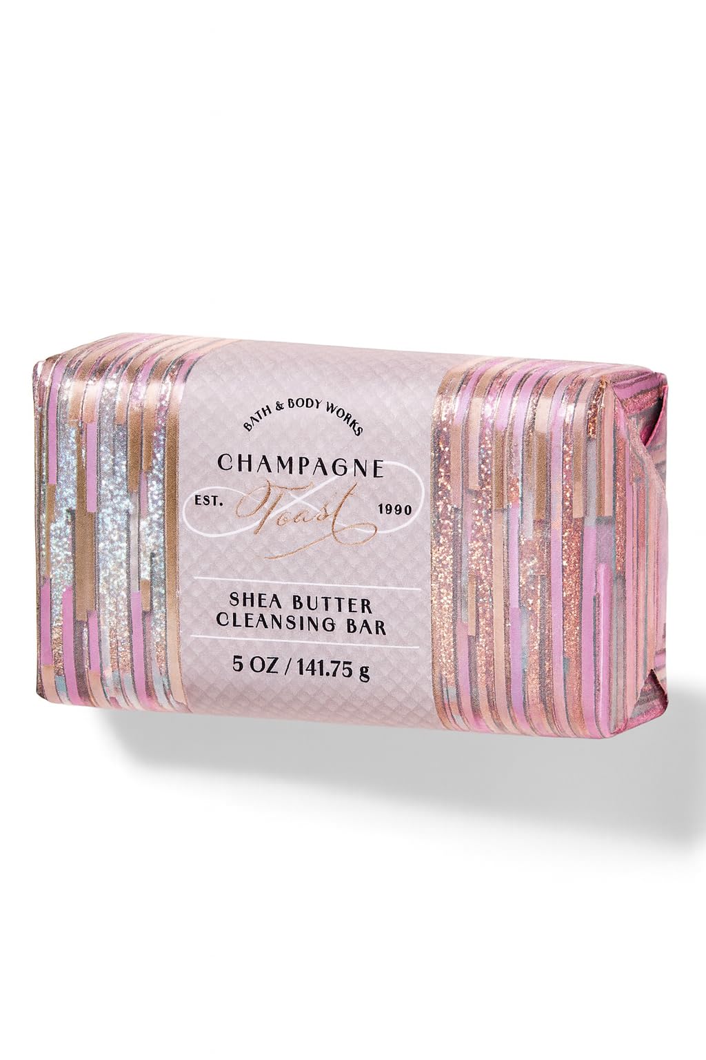 Bath & Body Works Champagne Toast Shea Butter Cleansing Bar – 3 Pack, 5 oz Each