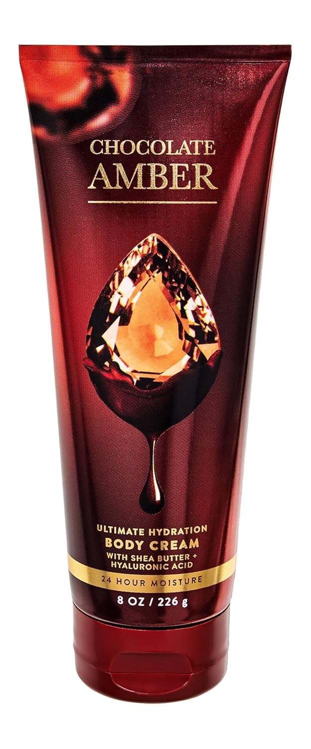 Bath & Body Works Chocolate Amber Ultimate Hydration Body Cream Gift Set – 8 oz