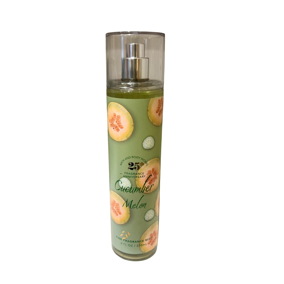 Bath & Body Works Cucumber Melon Fine Fragrance Mist & Body Cream 8oz Set