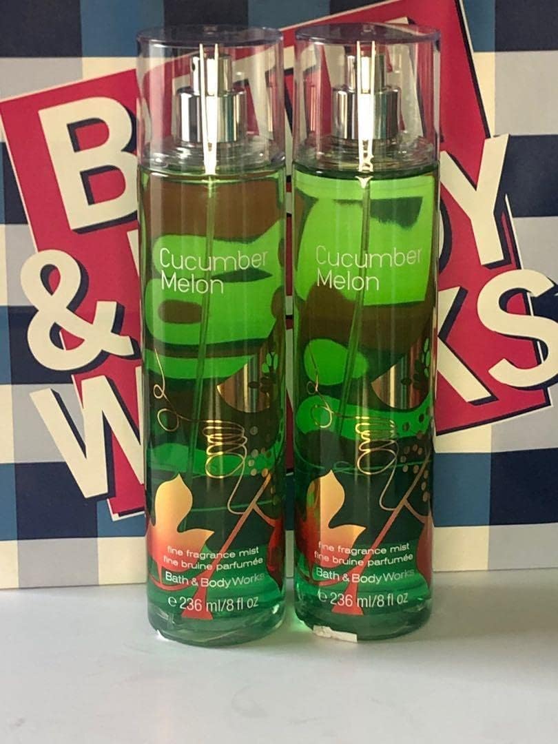 Bath & Body Works Cucumber Melon Fine Fragrance Mist – 2 Pack, 8 oz Bottles
