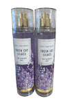Bath and Body Works Fresh Cut Lilacs Fine Fragrance Mist Pack — 2 x 8 oz Bottles