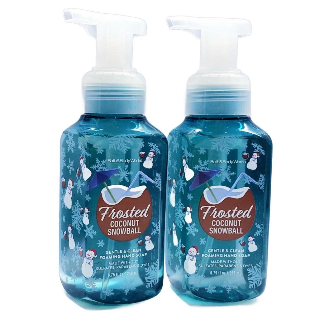Bath & Body Works Gentle Foaming Hand Soap 8.75 oz 2-Pack Frosted Coconut Snowball