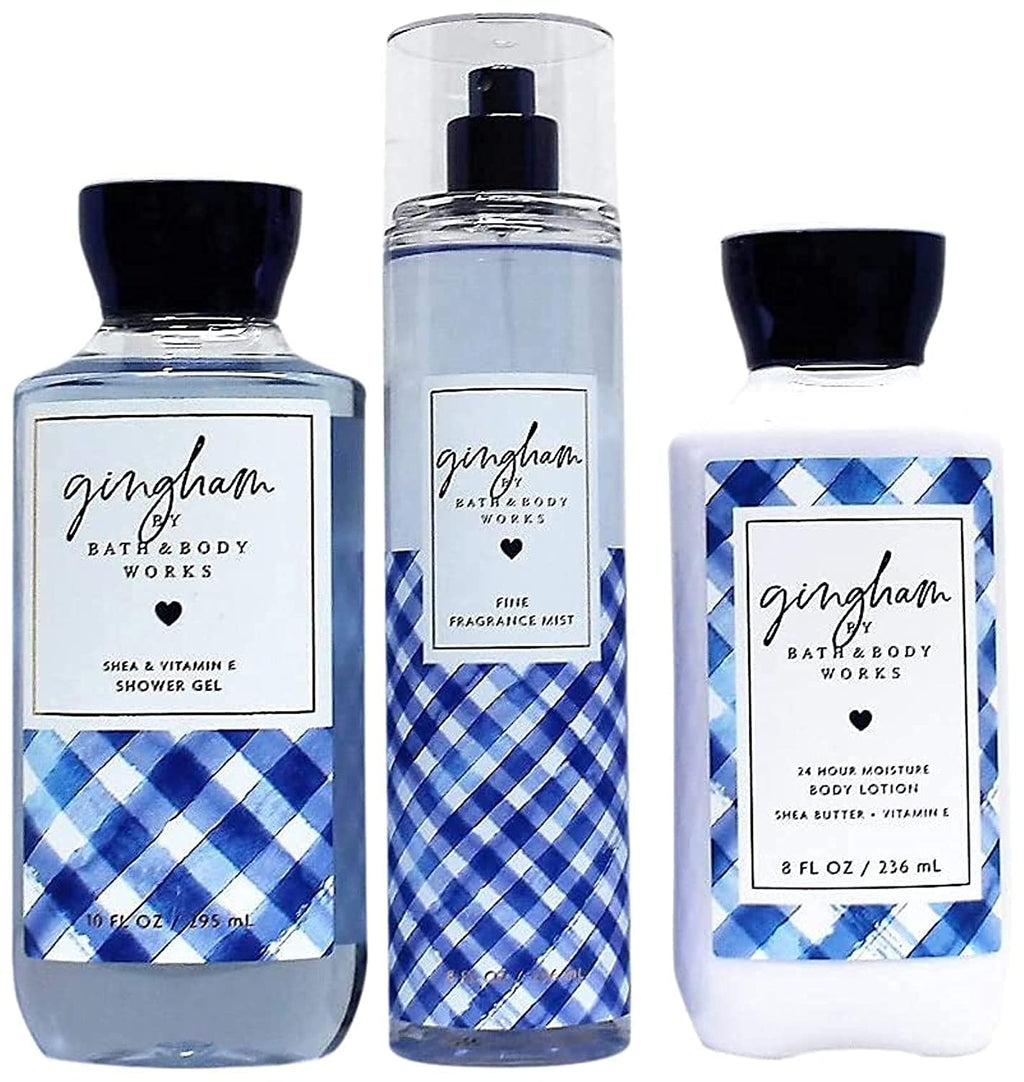 Gingham Daily Trio Gift Set Full Size: Shower Gel, Mist & Lotion | Bath & Body Works