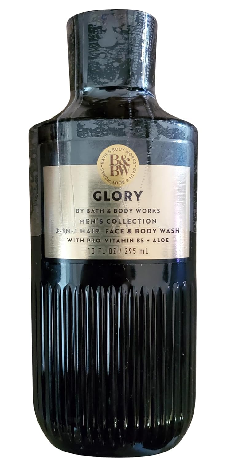 Bath & Body Works Glory for Men 3-in-1 Hair, Face & Body Wash – 10 oz Full Size