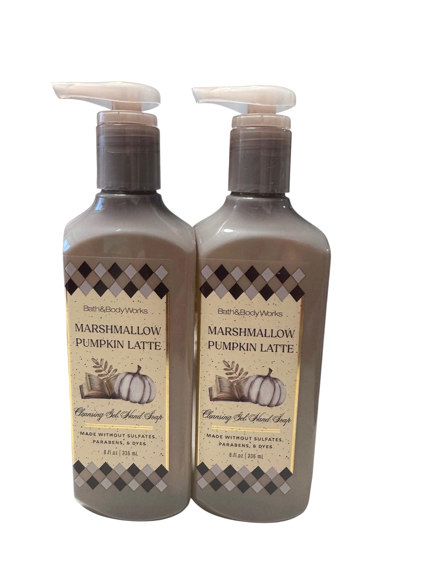 Bath & Body Works Gel Hand Soap 2-Pack – Marshmallow Pumpkin Latte (8 oz each)