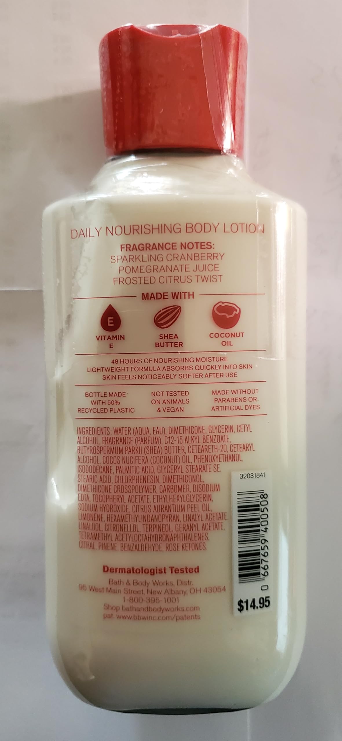 Bath & Body Works Mrs Claus 3-Piece Shower Gel, Lotion & Hydration Cream Set