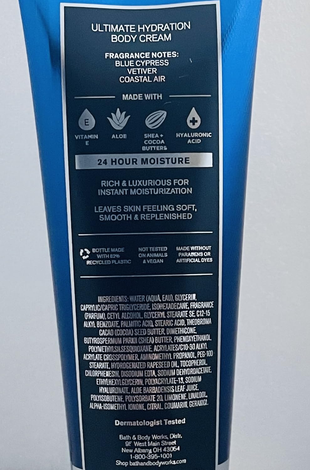 Bath & Body Works Ocean 2 Pack Men’s Collection – Ultimate Hydration Ultra Shea Body Cream 8 oz each (16 oz total)