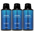 Bath & Body Works Ocean Men's Deodorizing Body Spray, 3-Pack – 3.7 Oz Each