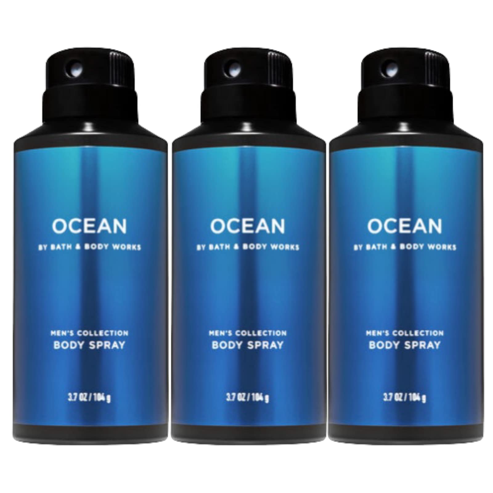 Bath & Body Works Ocean Men's Deodorizing Body Spray, 3-Pack – 3.7 Oz Each