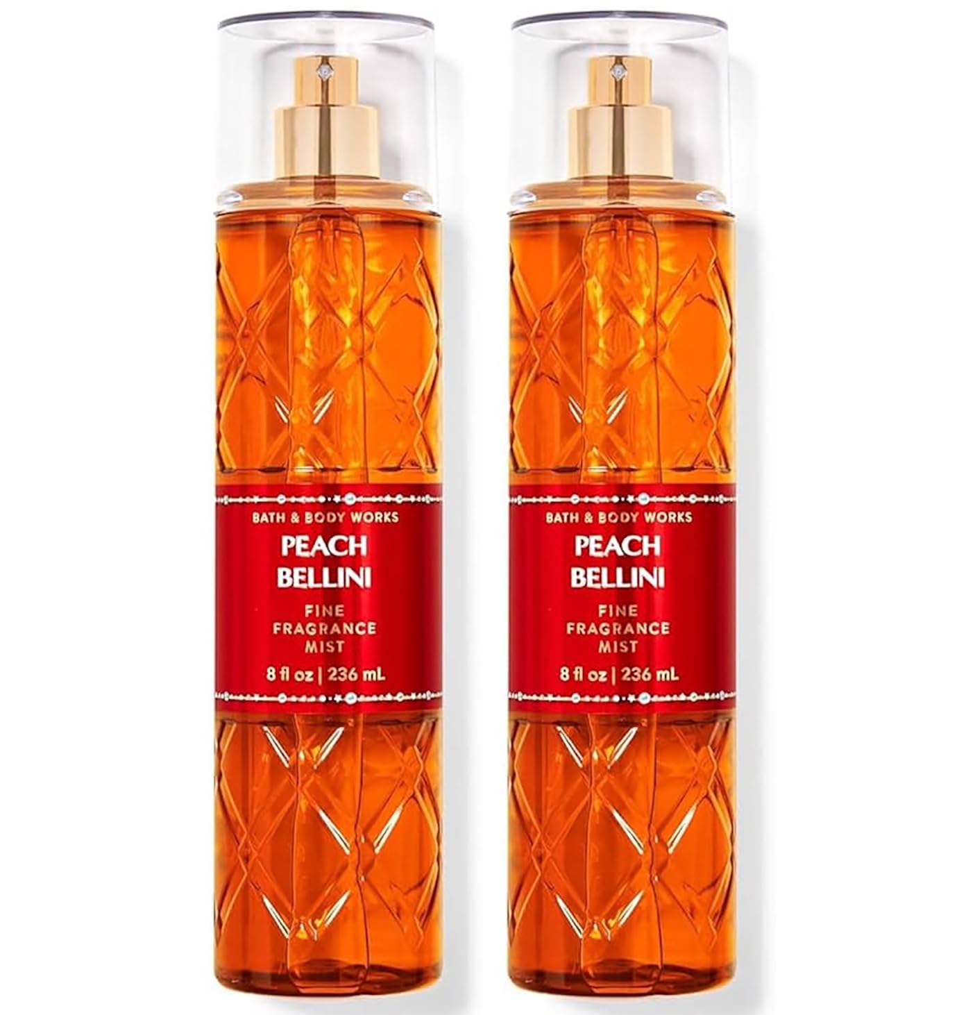 Bath & Body Works Peach Bellin Fine Fragrance Body Mist Gift Set – 2 x 8 oz