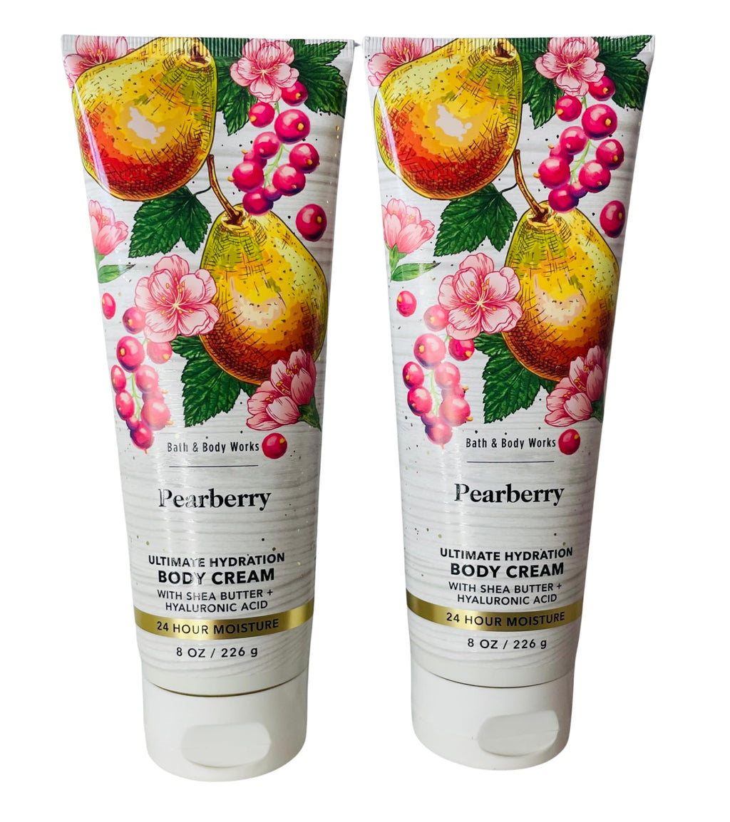 Bath & Body Works Pearberry Ultimate Hydration Body Cream – Pack of 2 (8 oz each)