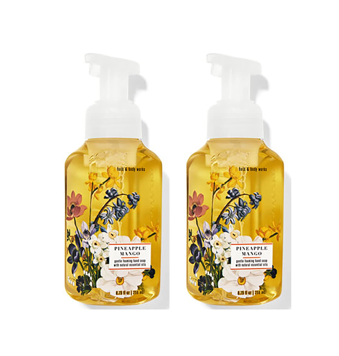 Bath & Body Works Pineapple Mango Foaming Hand Soap 8.75 oz Twin Pack – Gentle, Fragrant Hand Care (17.5 oz)