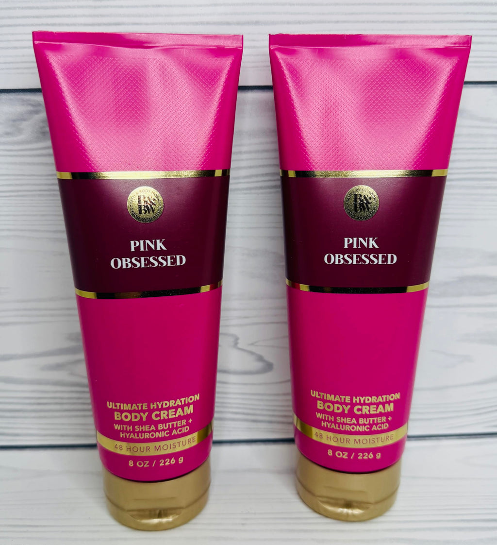 Bath & Body Works Pink Obsessed Ultimate Hydration Body Cream – 2 Pack of 8 oz