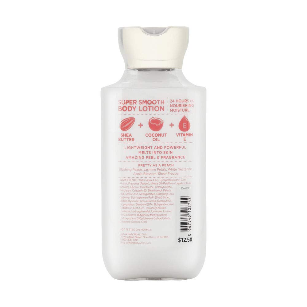 Bath & Body Works Pretty As A Peach 8.0 oz Super Smooth Body Lotion