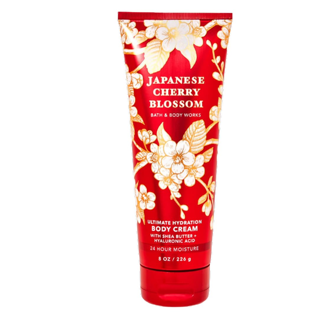Bath & Body Works Signature Ultra Shea Body Cream – Japanese Cherry Blossom, 8 oz