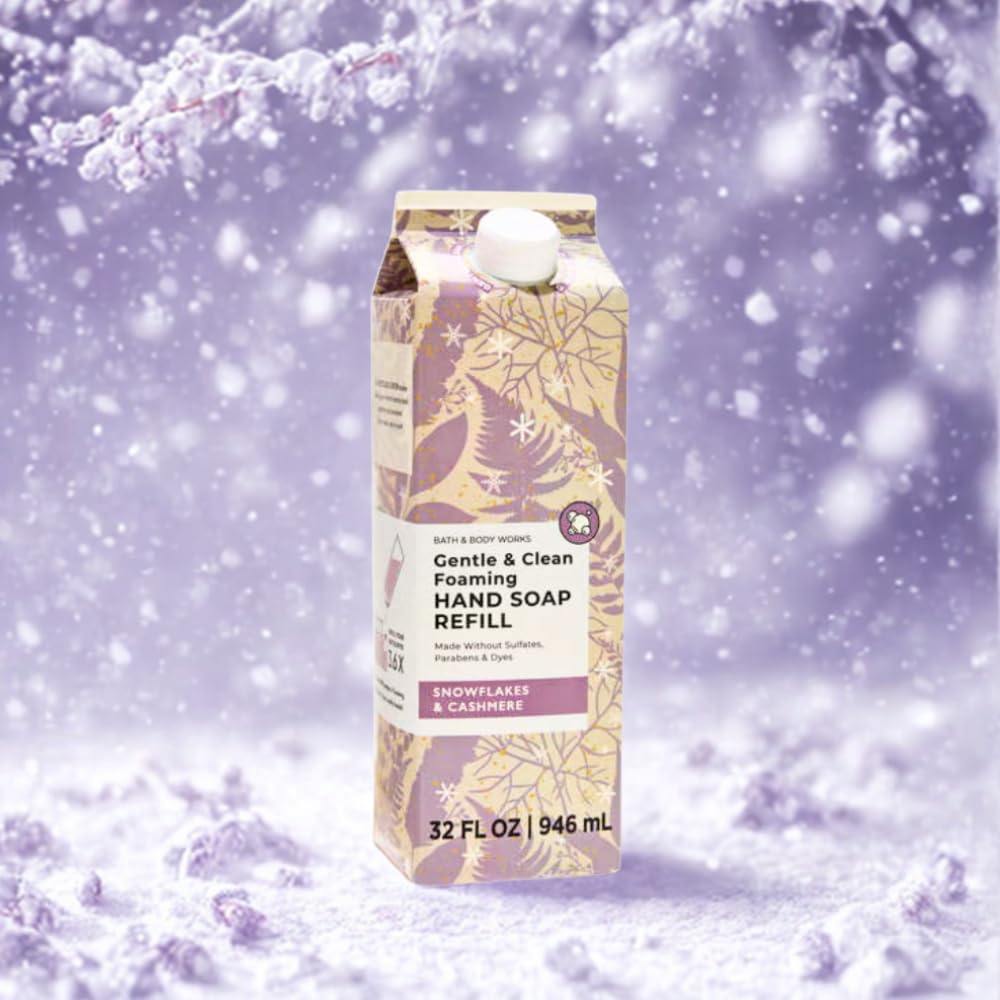 Bath & Body Works Snowflakes & Cashmere Gentle & Clean Foaming Hand Soap Refill 32 oz