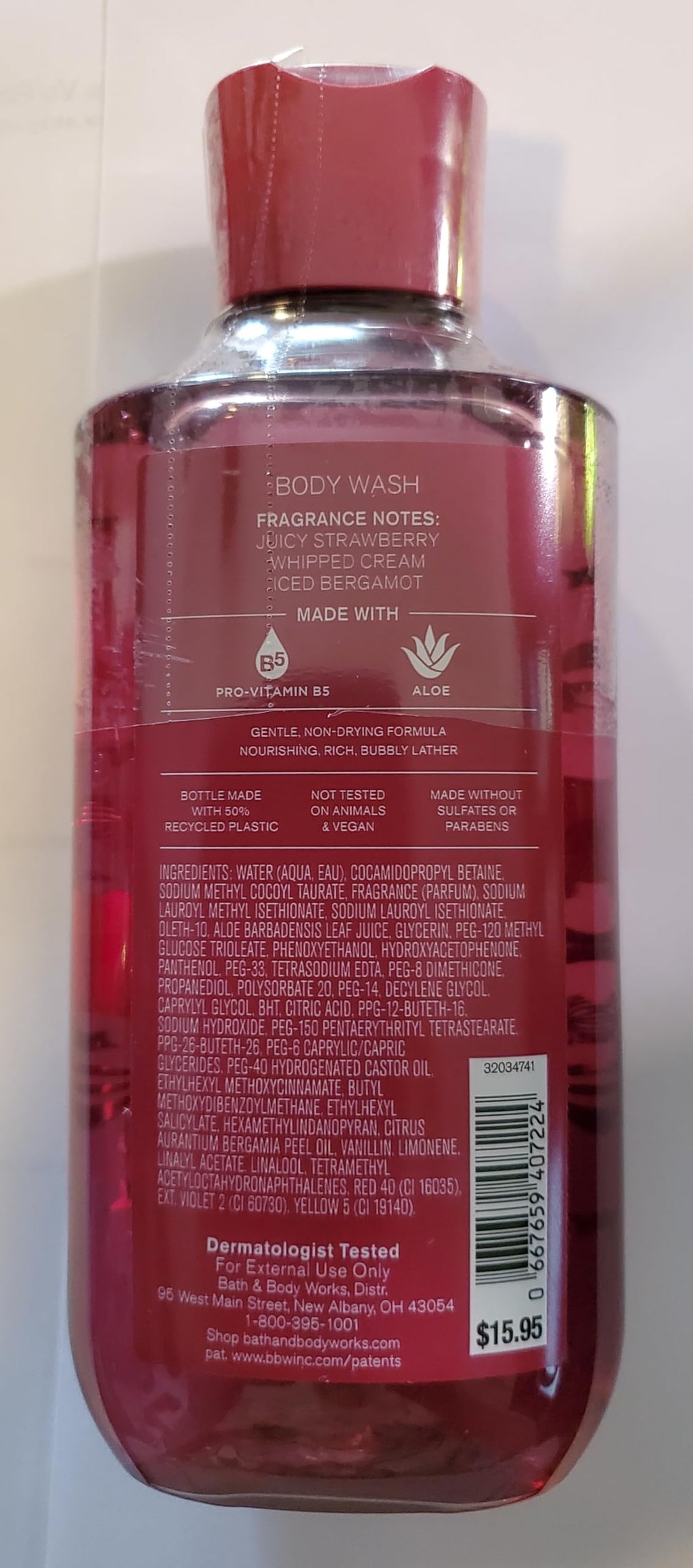 Bath & Body Works Strawberry Snowflakes 3-Piece Body Wash, Lotion & Hydration Cream Set