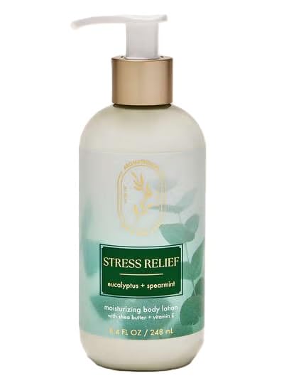 Bath & Body Works Stress Relief Moisturizing Body Lotion – Eucalyptus Spearmint, 8.4 fl oz