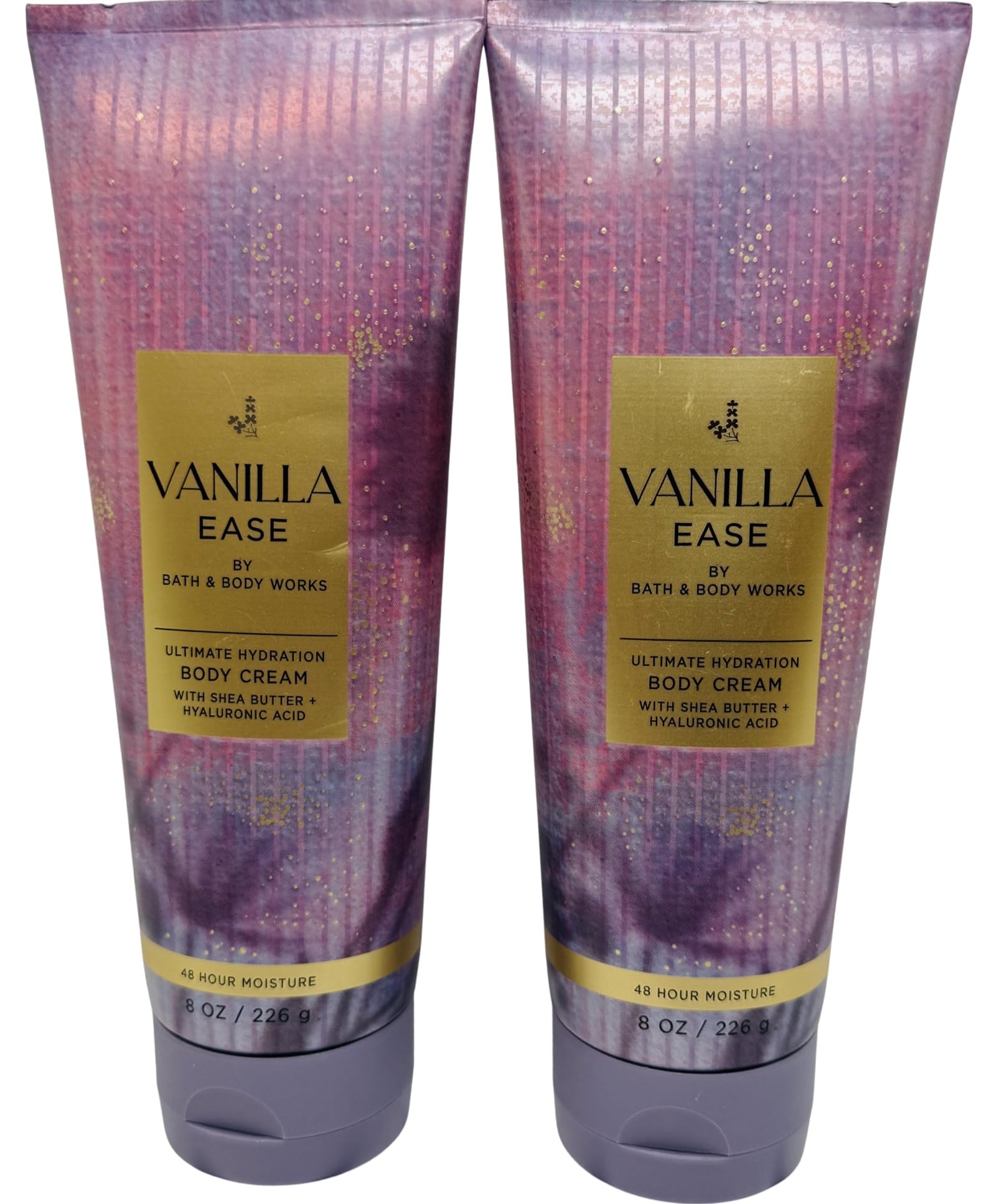 Bath & Body Works Vanilla Ease Ultimate Hydration Body Cream – 8 oz (Pack of 2)