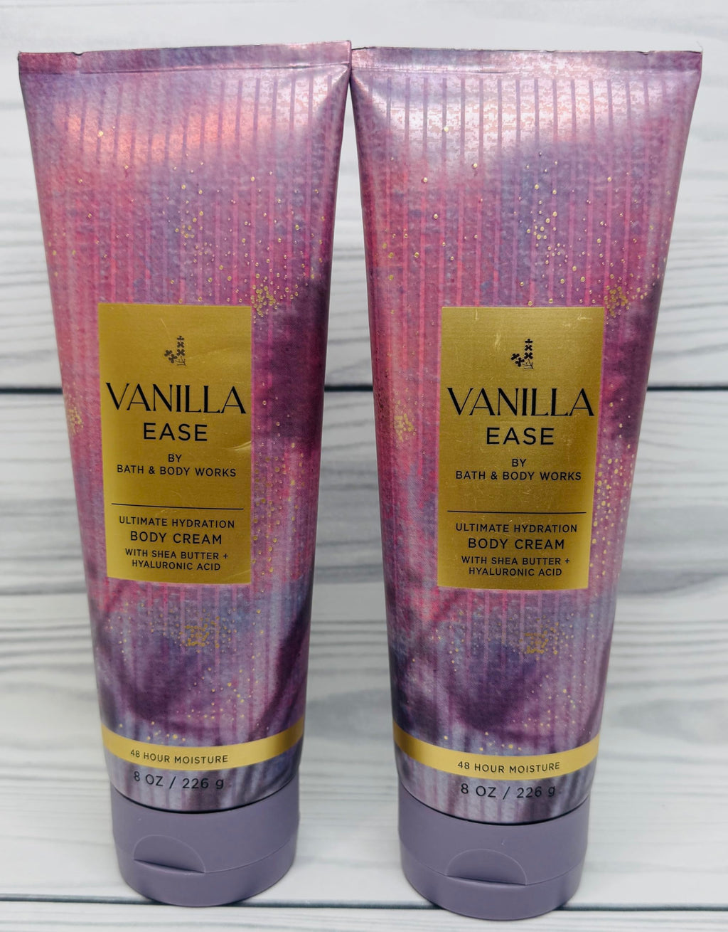 Bath & Body Works Vanilla Ease Ultimate Hydration Body Cream – 8 oz (Pack of 2)