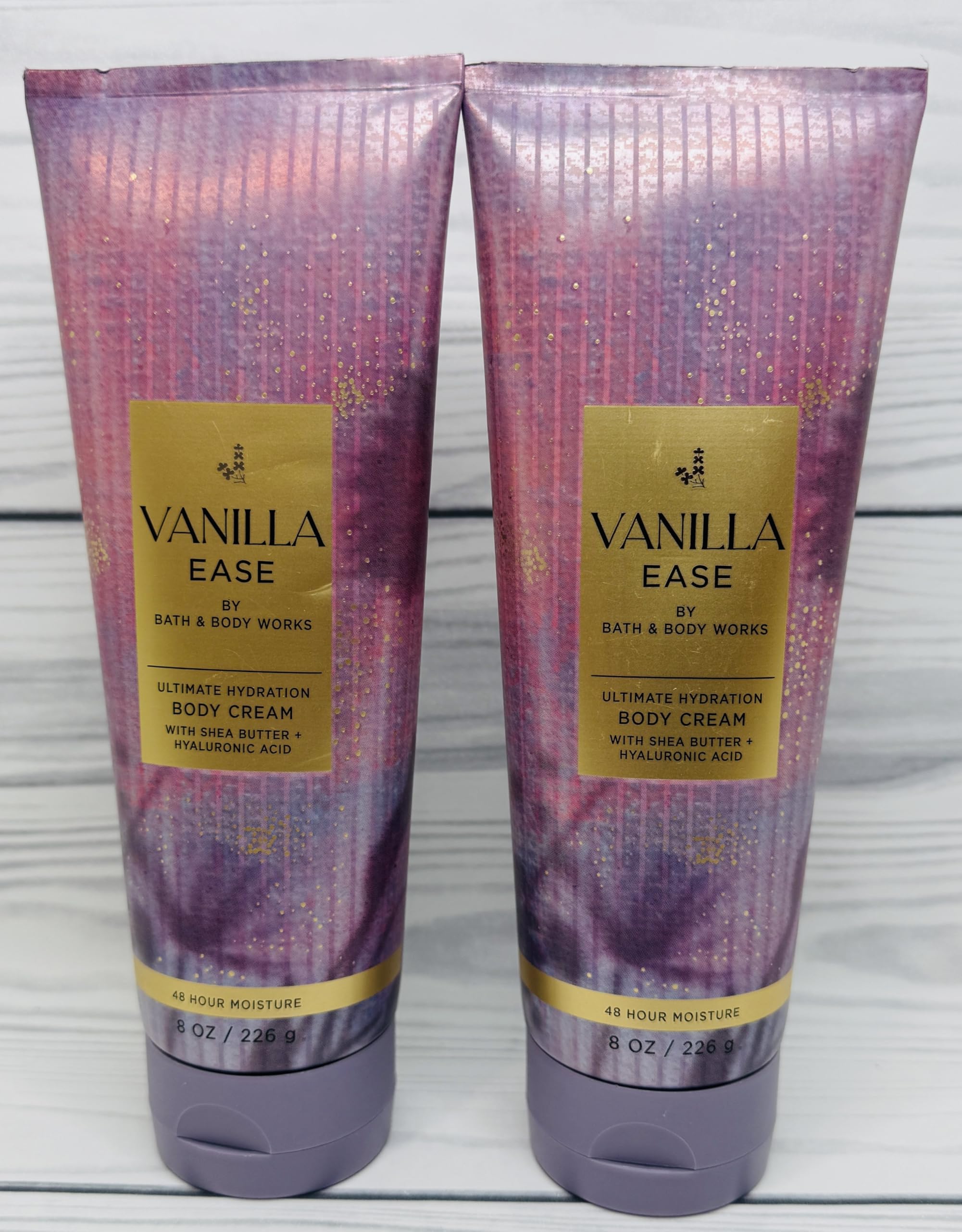 Bath & Body Works Vanilla Ease Ultimate Hydration Body Cream – 8 oz (Pack of 2)